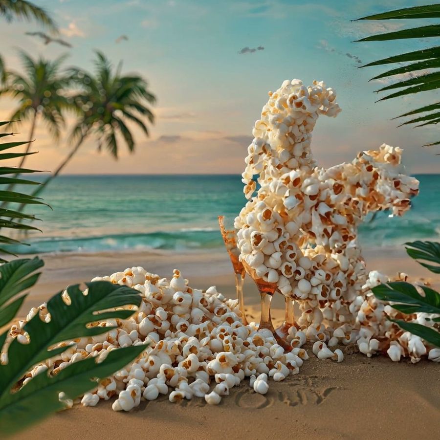 46 in popcorn, mid-collapse