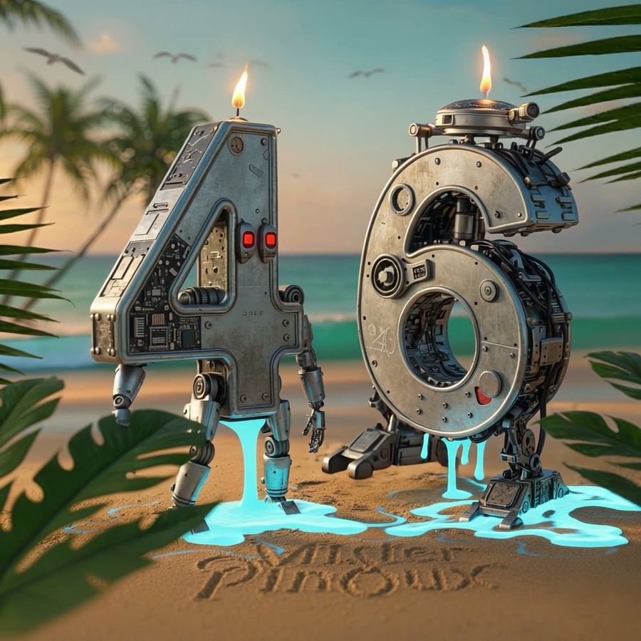 The robots, from the front